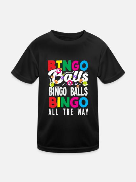 Bingo Player Boules de Bingo Tout Le Chemin - T-shirt sport Enfant - noir - Devant