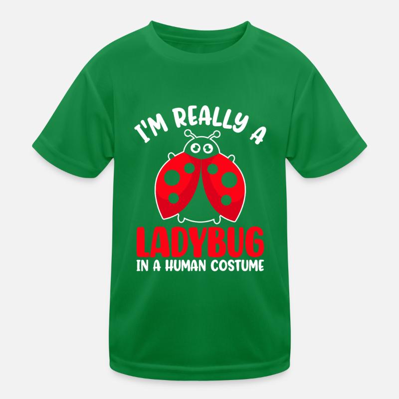 Funny Ladybug Coccinellidae Small Beetles Kids Functional T-Shirt