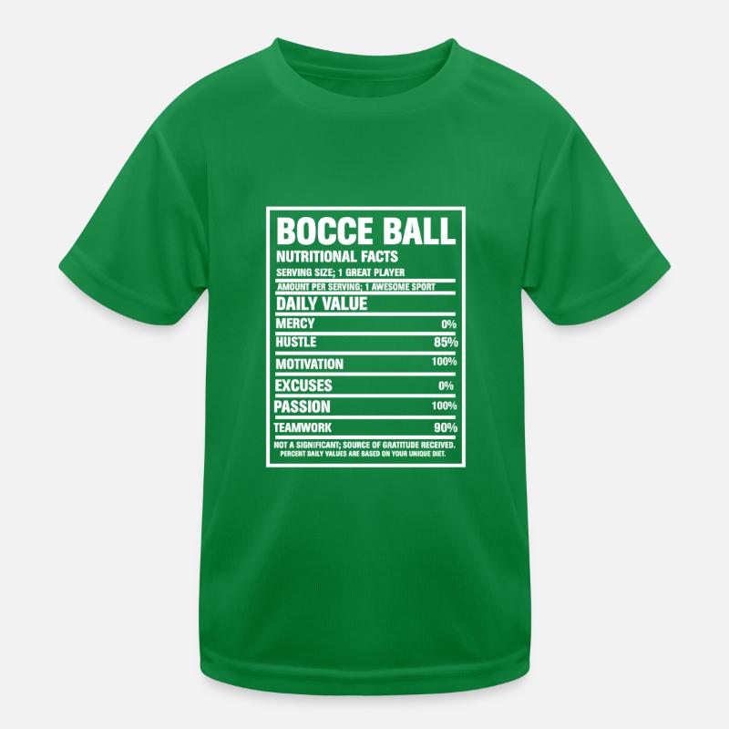Bocce Player Kids Functional T-Shirt
