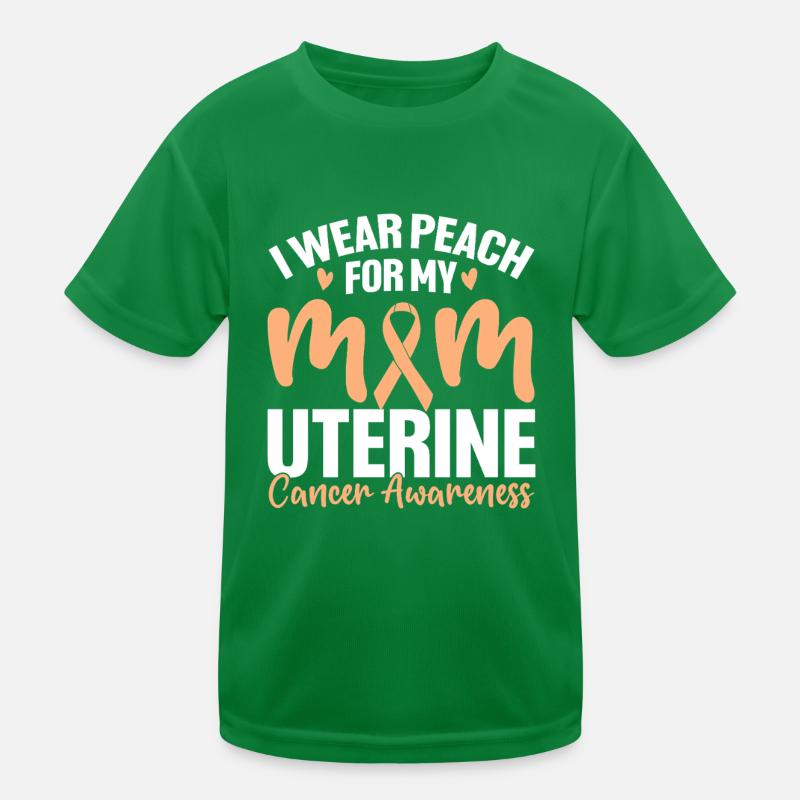 Je porte de la pêche pour l’utérus endométrial de ma mère T-shirt sport Enfant