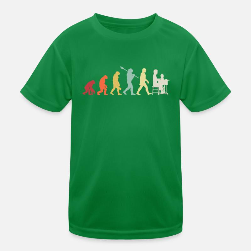 Funny Evolution Computer Information Technology Kids Functional T-Shirt