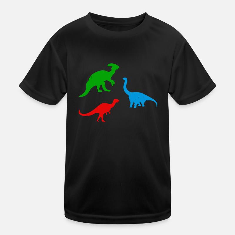 Dinosaur Silhouette Dinosaur Dino Silhouette Kinder Funktions-T-Shirt