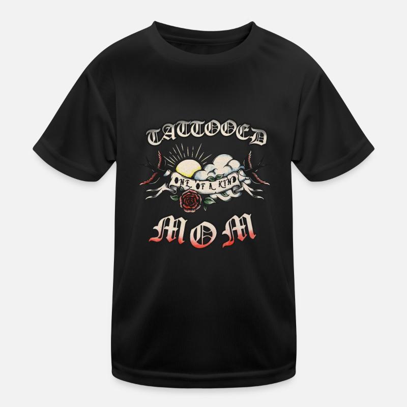 Tätowierte Einzigartige Mutter Tattoo Mama Kinder Funktions-T-Shirt