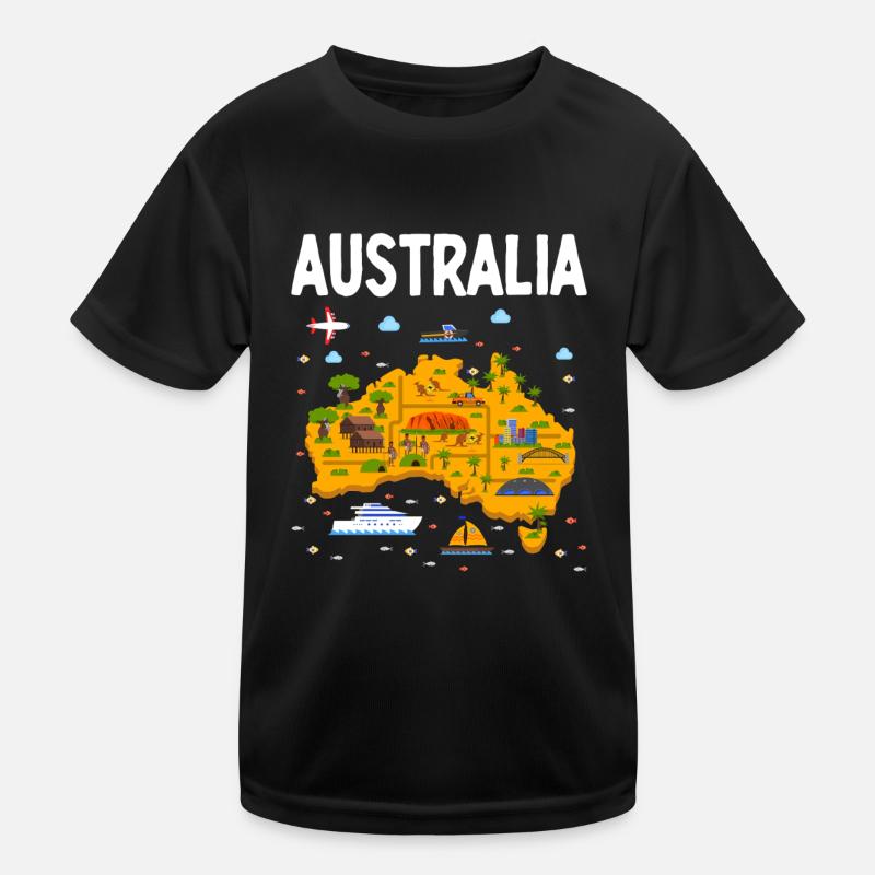 Drôle d’Australie Ayers Rock Aborigène Australien T-shirt sport Enfant