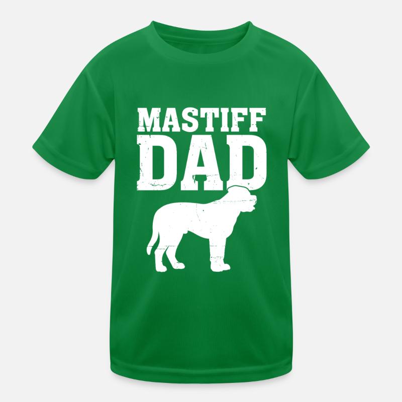 Mastiff Dad Appreciation Funny Mastiff Large Dog Kids Functional T-Shirt