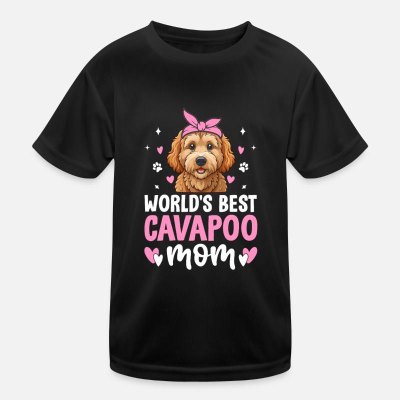 Cavapoo Maman Appréciation Cavadoodle Drôle Chien de compagnie T-shirt sport Enfant