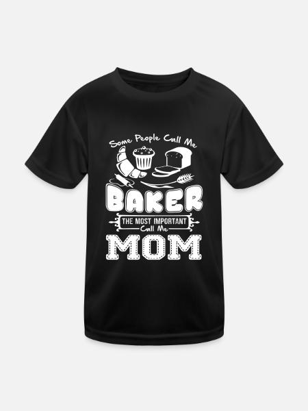 Baker Baker Mom - Kids Functional T-Shirt - black - Front