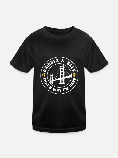 Ingénieur des ponts Construction de ponts - T-shirt sport Enfant - noir - Devant