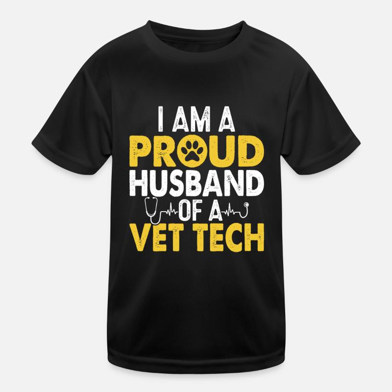 Tierarzt Tech Lustig Ehemann Wertschätzung Tierarzt Kinder Funktions-T-Shirt