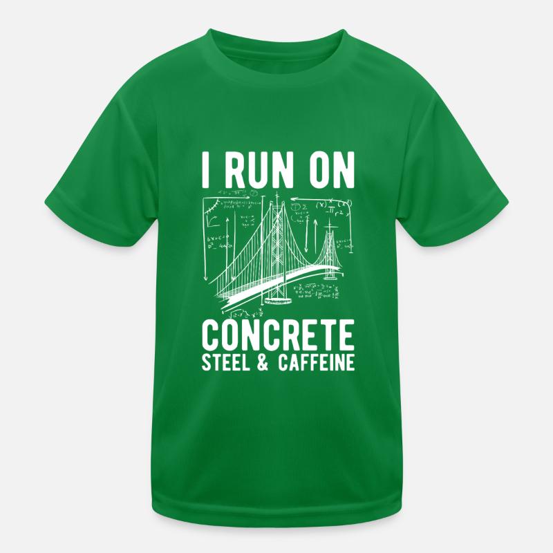 Bridge Engineer Bridge Construction Kids Functional T-Shirt