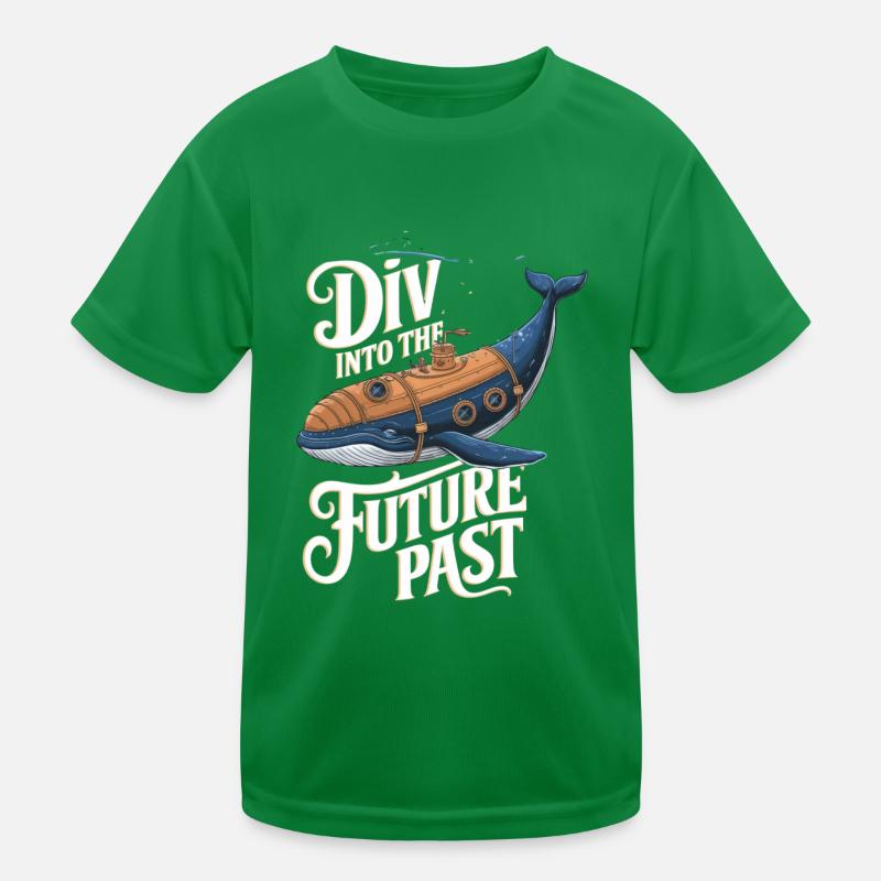 Dive Into The Future Past Design Kinder Funktions-T-Shirt