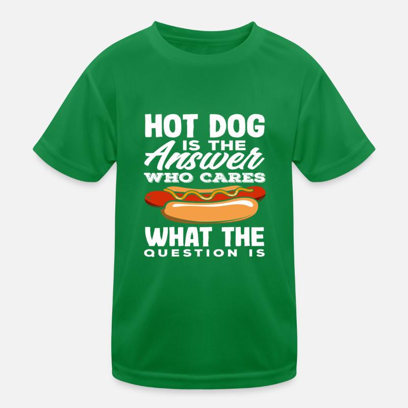 La réponse des amateurs de hot-dogs est la solution T-shirt sport Enfant