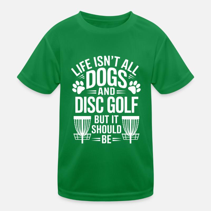 Discgolf Spruch Hunde Lustiges Discgolf Geschenk Kinder Funktions-T-Shirt