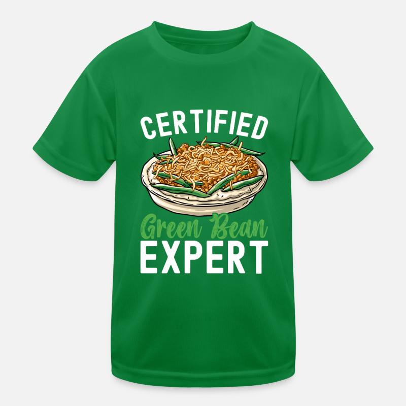 Casserole de haricots verts T-shirt sport Enfant