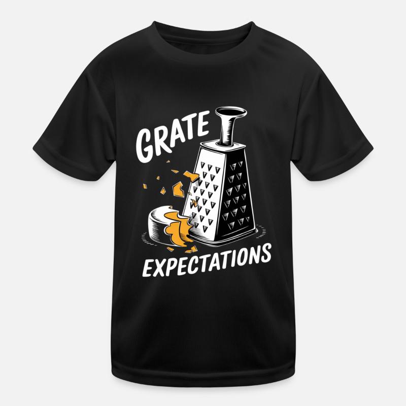 Grate Expectations Pun Design T-shirt sport Enfant
