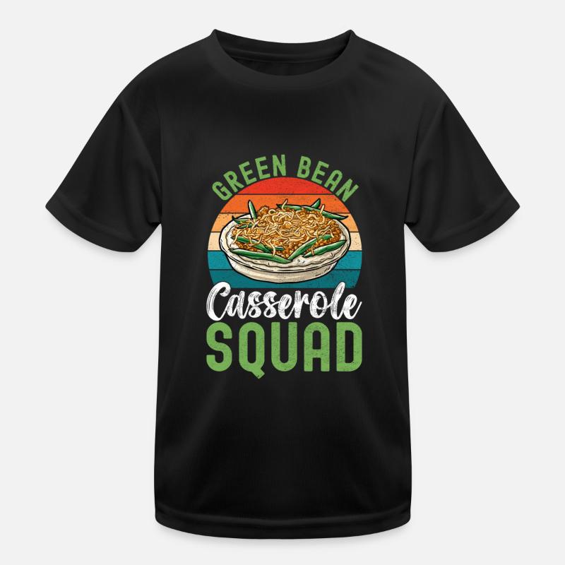 Casserole de haricots verts T-shirt sport Enfant