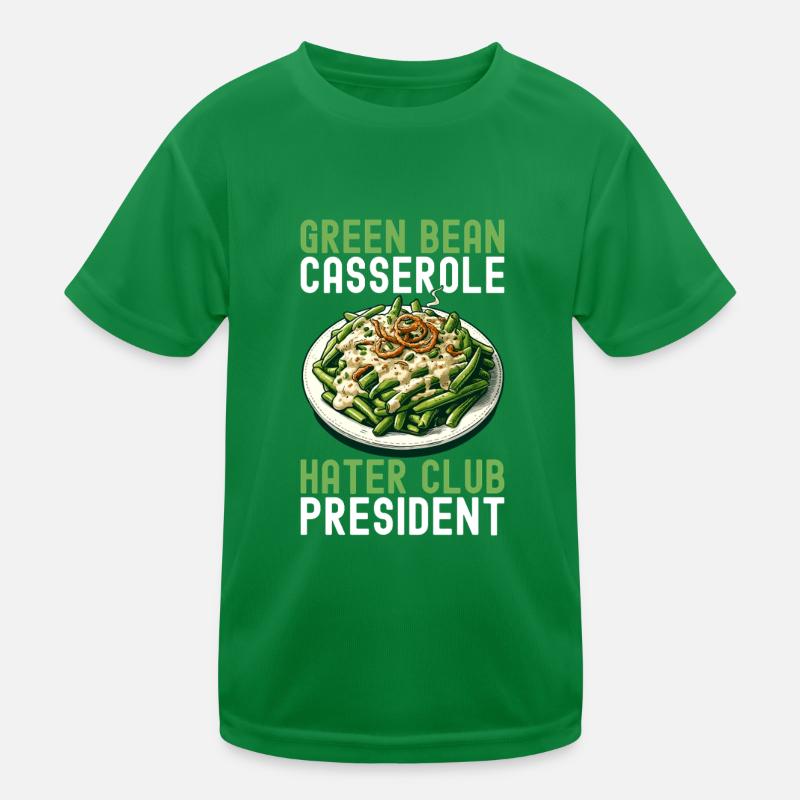 Casserole de haricots verts T-shirt sport Enfant