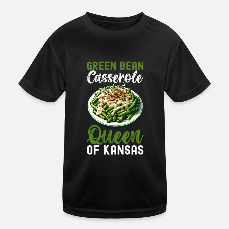 Grüne Bohnen Auflauf Kinder Funktions-T-Shirt
