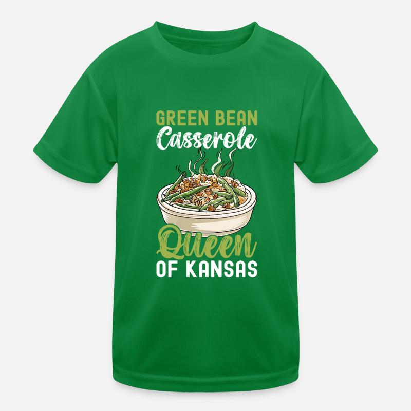 Casserole de haricots verts T-shirt sport Enfant