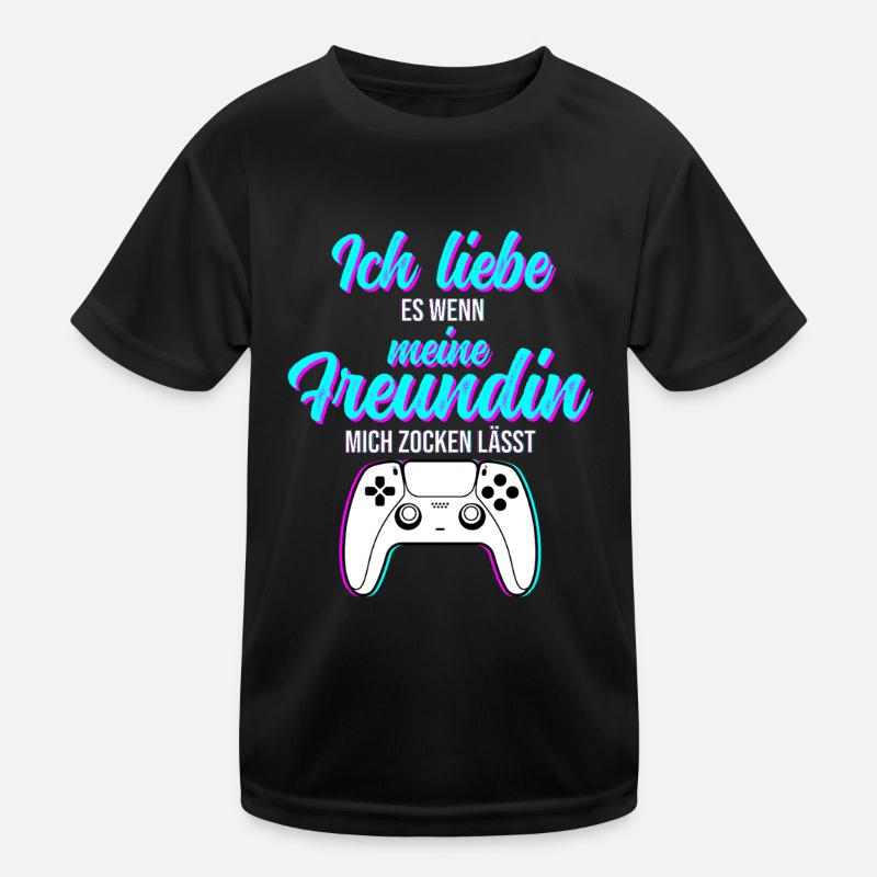 Gaming Valentin Kinder Funktions-T-Shirt