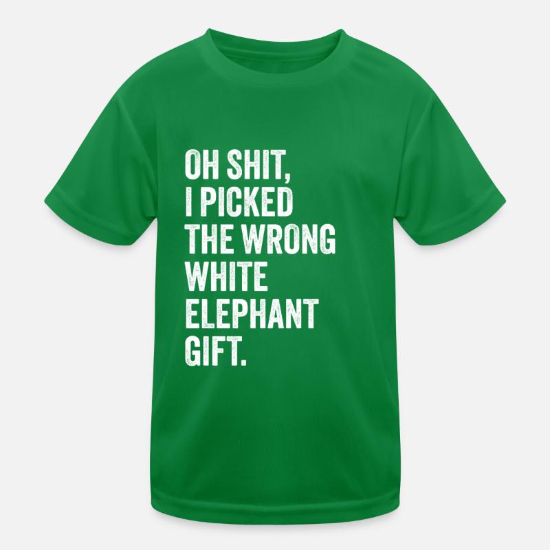 wrong white elephant gift haha wie Kinder Funktions-T-Shirt