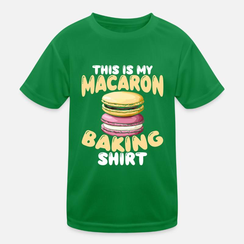 Macaron Baker Pastry Chef Macaron Lover Kids Functional T-Shirt