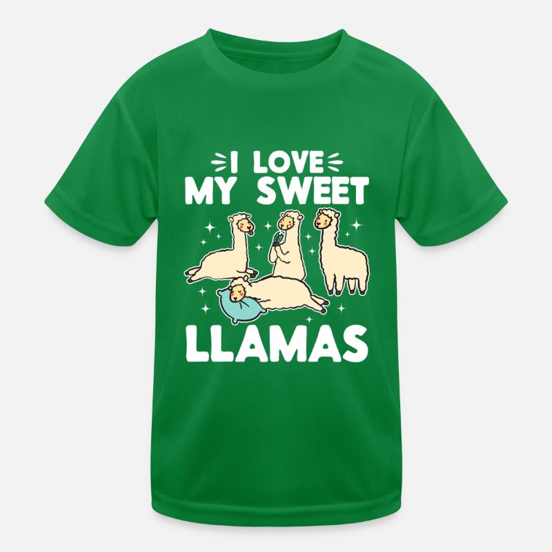 Llama Lover - J’adore mes doux lamas T-shirt sport Enfant