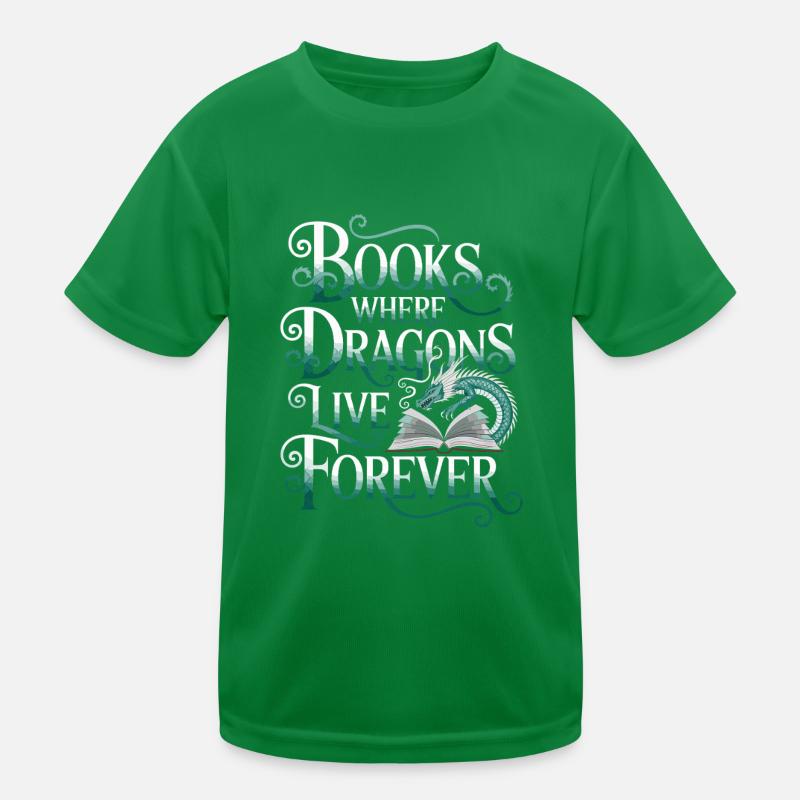 Fantasy Book Reader Magical Story Liebhaber Kinder Funktions-T-Shirt