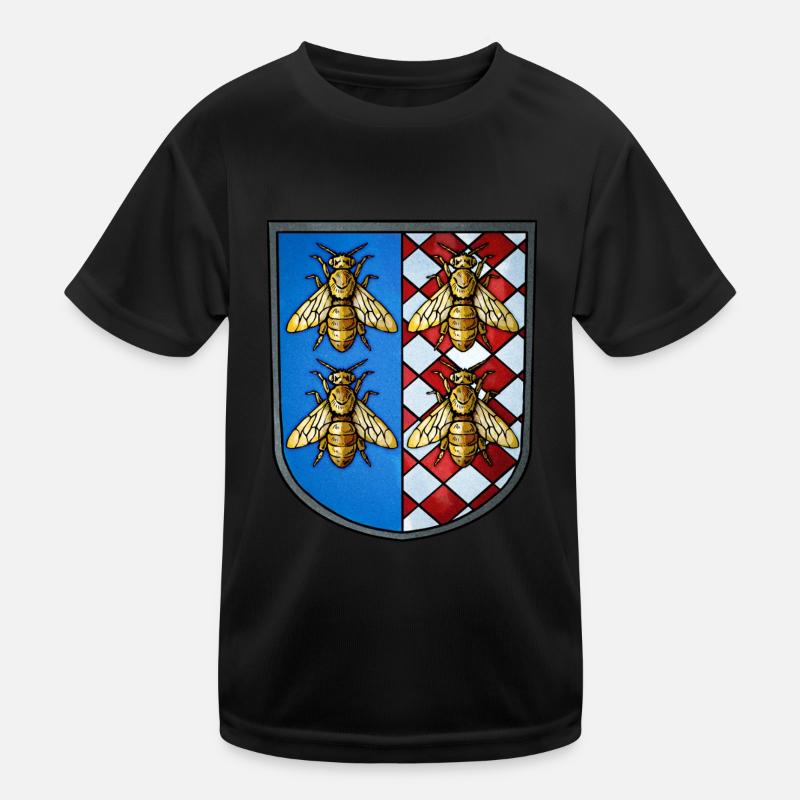 Wappen Bienen Kinder Funktions-T-Shirt