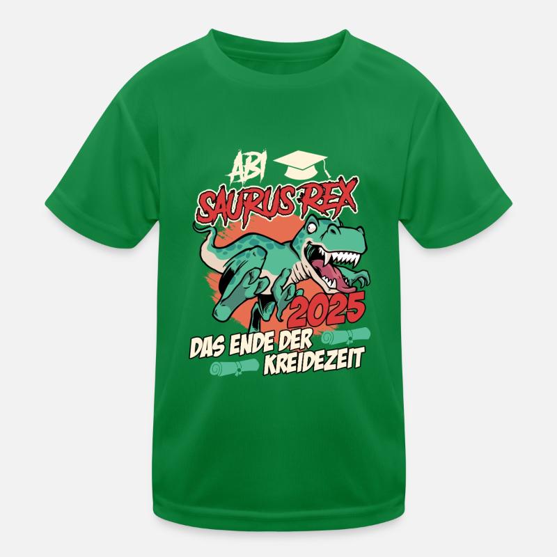 ABI 2025 ABBISUARUS REX DAS ENDE EINER ÄRA Lustig Kinder Funktions-T-Shirt