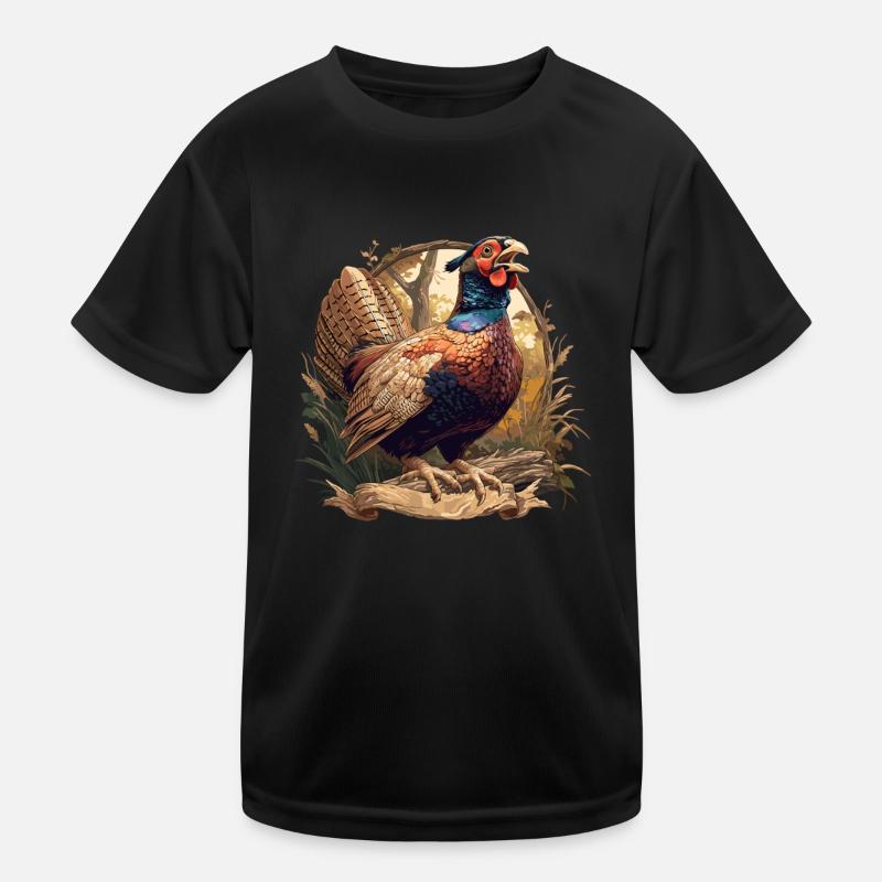Pheasants Pheasant Kids Functional T-Shirt