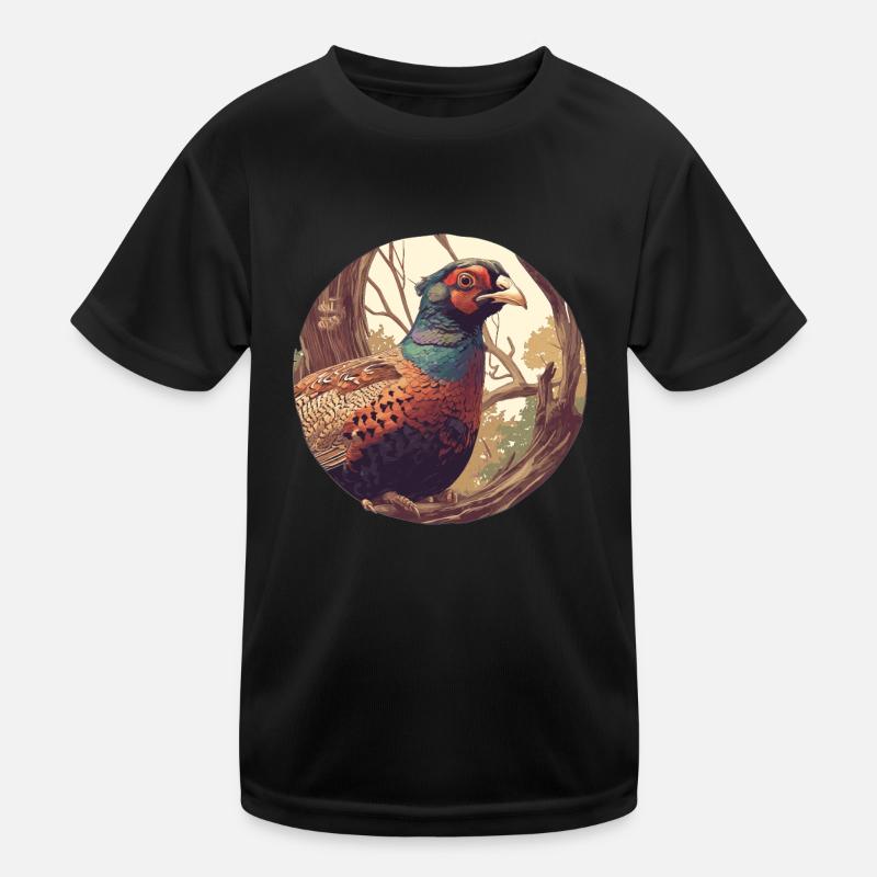 Pheasants Pheasant Kids Functional T-Shirt