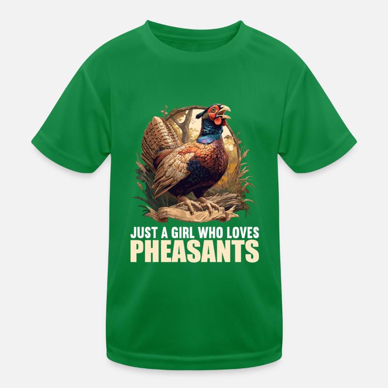 Pheasants Pheasant Kids Functional T-Shirt