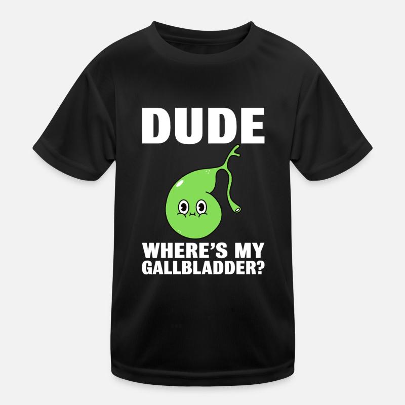 Funny Gallbladder Removal Cholecystectomy Kids Functional T-Shirt