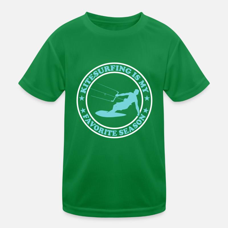 Le kitesurf est ma saison préférée - Kiteboard T-shirt sport Enfant