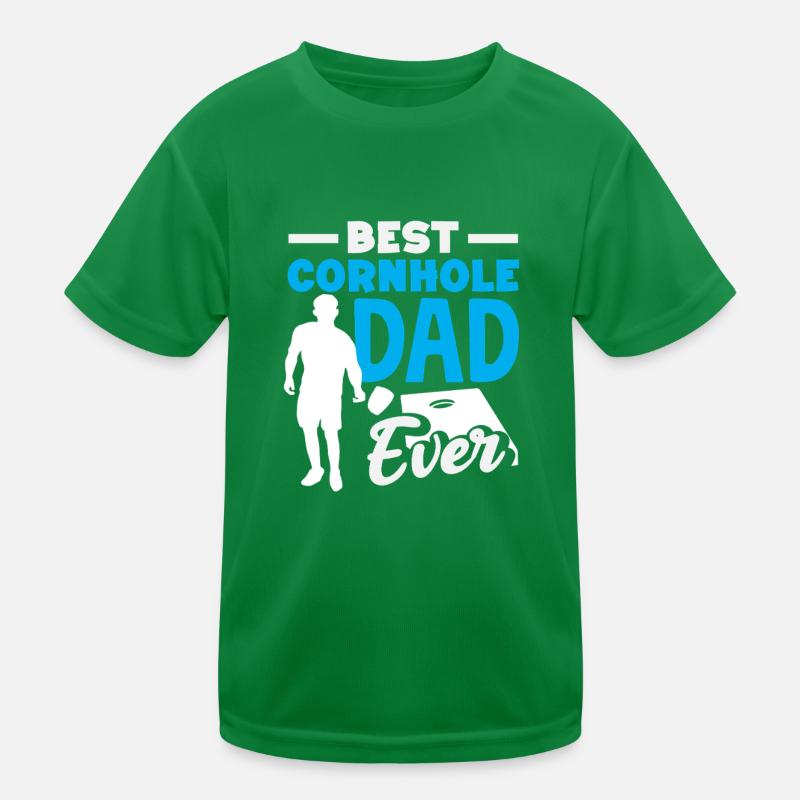 Bester Cornhole Papa Ever Cornhole Liebhaber Kinder Funktions-T-Shirt