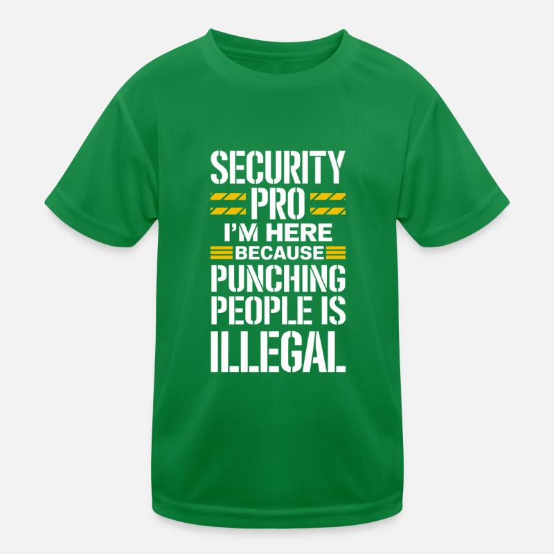 Private Security Professional Bodyguard Vip Kinder Funktions-T-Shirt