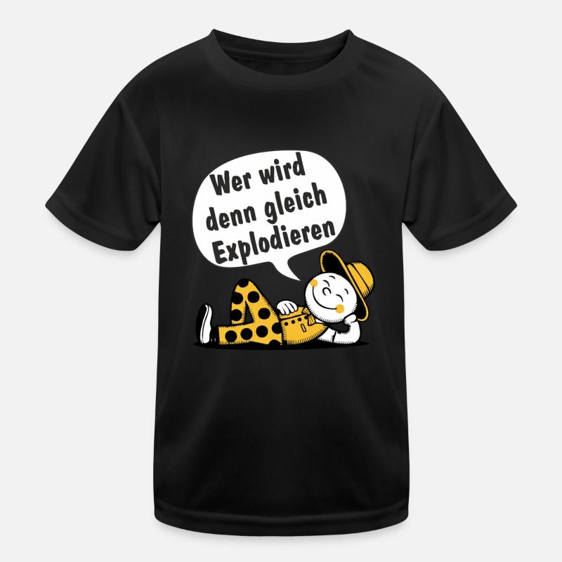 Wer wird den gleich Explodieren Kinder Funktions-T-Shirt