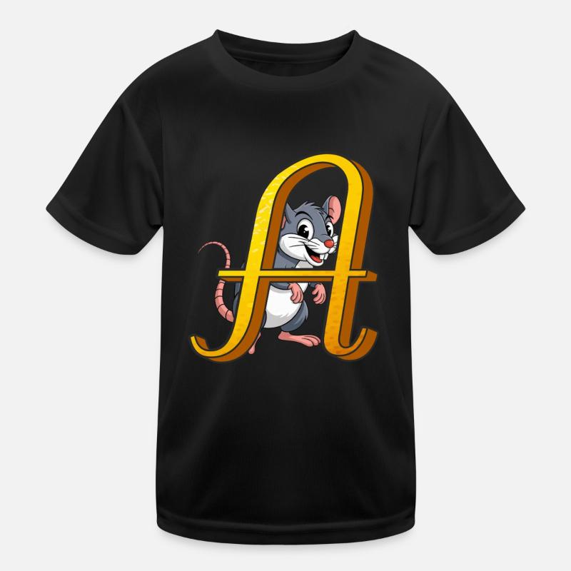 BUCHSTABE A Kinder Funktions-T-Shirt