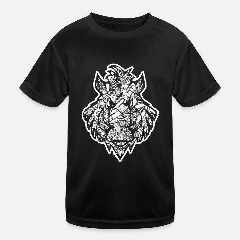 Boar Boar Floral Pattern Kids Functional T-Shirt