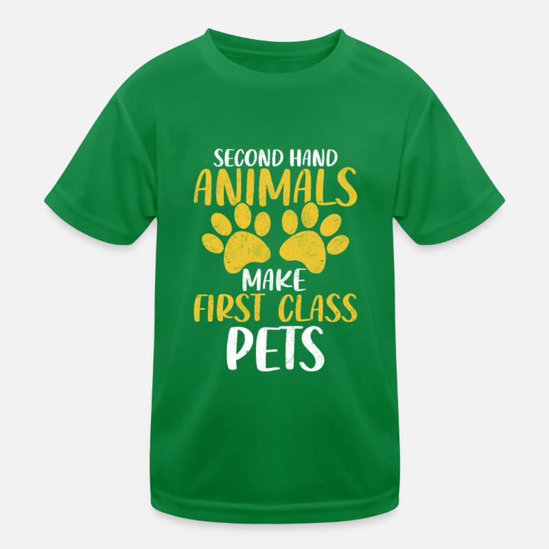 Animaux de seconde main Adoption d’animaux de compagnie Refuge d’accueil T-shirt sport Enfant