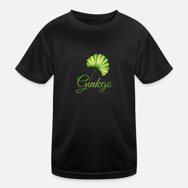 Feuille de Ginkgo Élégance Botanique T-shirt sport Enfant