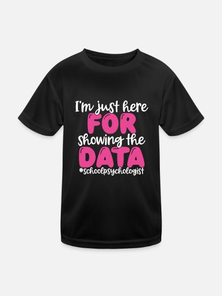 Psychologue scolaire Psychologie scolaire - T-shirt sport Enfant - noir - Devant