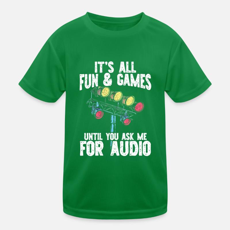 Lichttechniker Beleuchtungstechniker Lichttechnik Kinder Funktions-T-Shirt