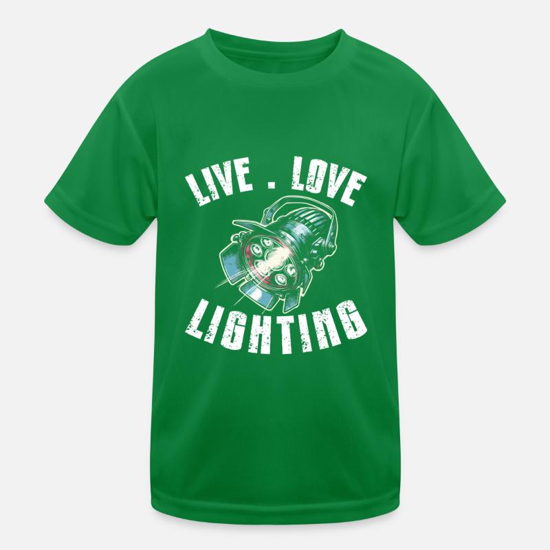 Lichttechniker Beleuchtungstechniker Lichttechnik Kinder Funktions-T-Shirt