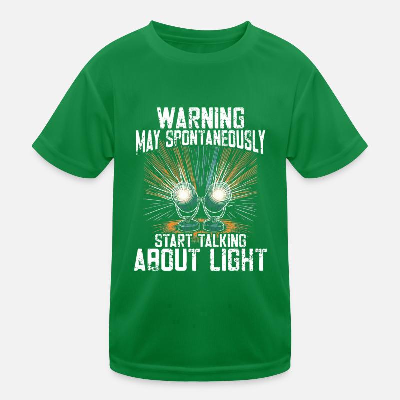 Lichttechniker Beleuchtungstechniker Lichttechnik Kinder Funktions-T-Shirt