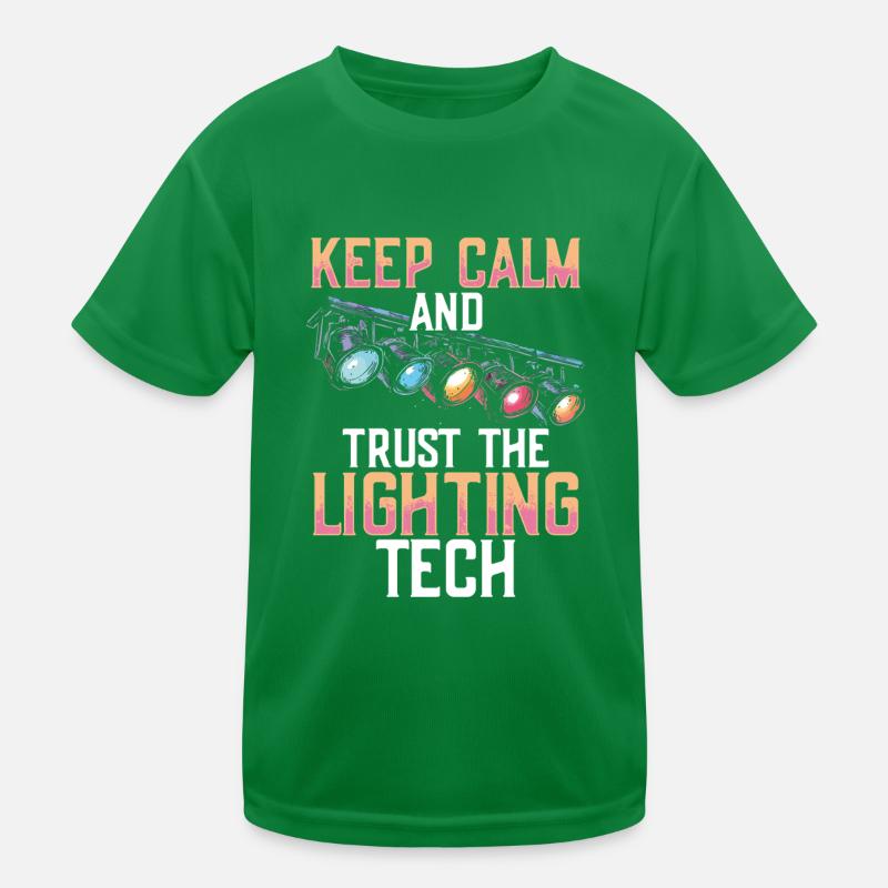 Lichttechniker Beleuchtungstechniker Lichttechnik Kinder Funktions-T-Shirt