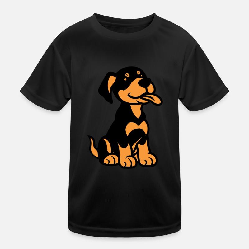 Dobermann Kinder Funktions-T-Shirt