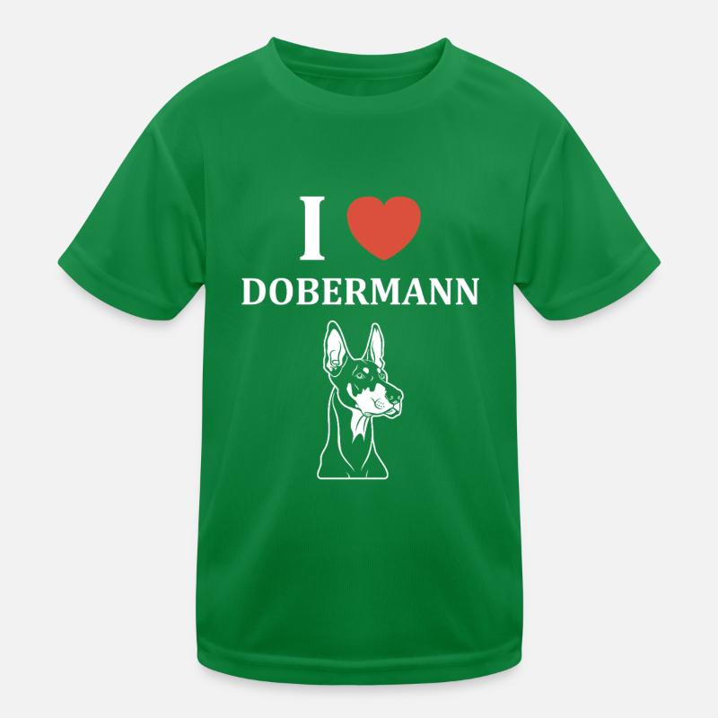 Dobermann Kinder Funktions-T-Shirt