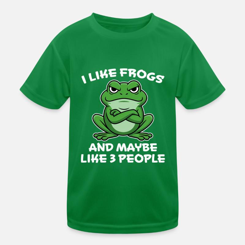 Frog Saying Toad Funny Frogs Gift Kids Functional T-Shirt